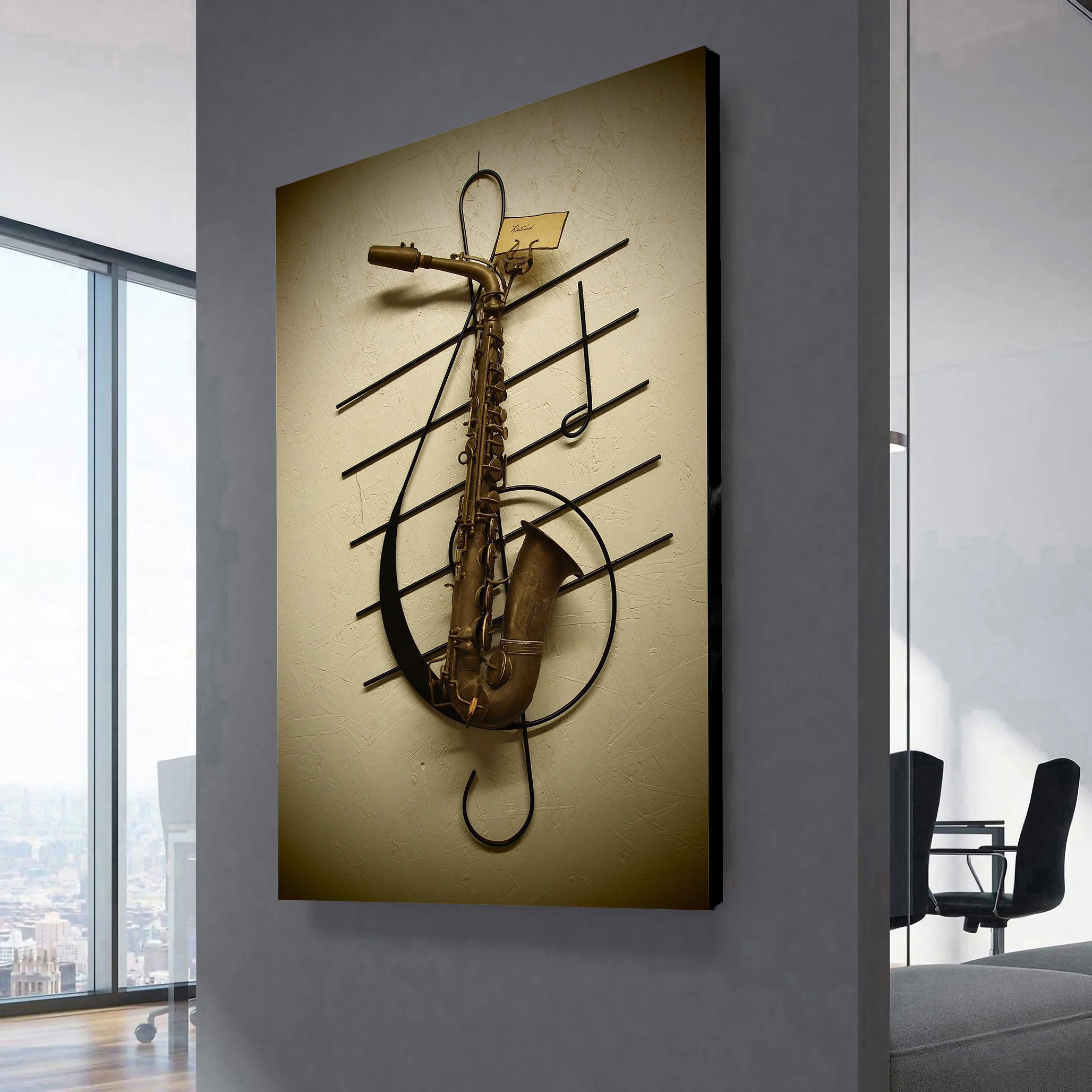 Sax Canvas Wall Art 