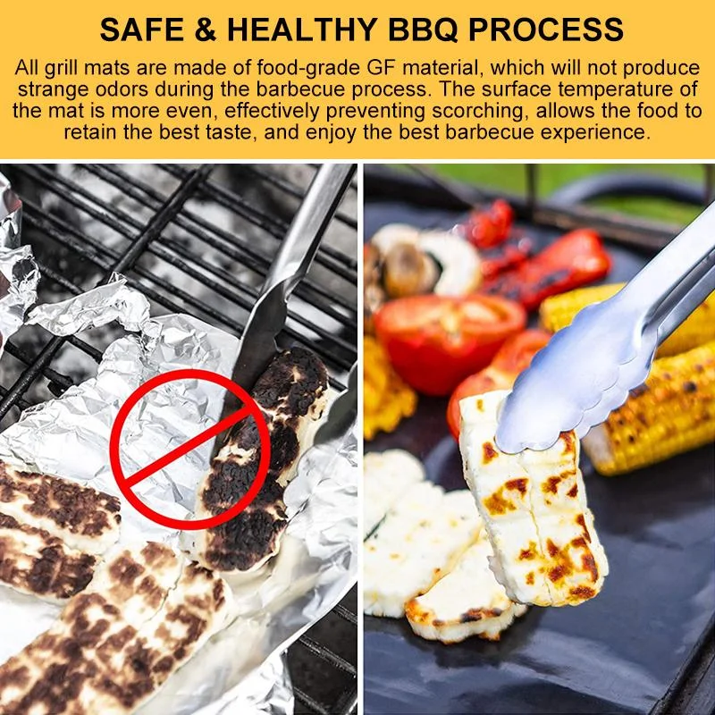 Hirundo NonStick BBQ Grill Mats with cutting box