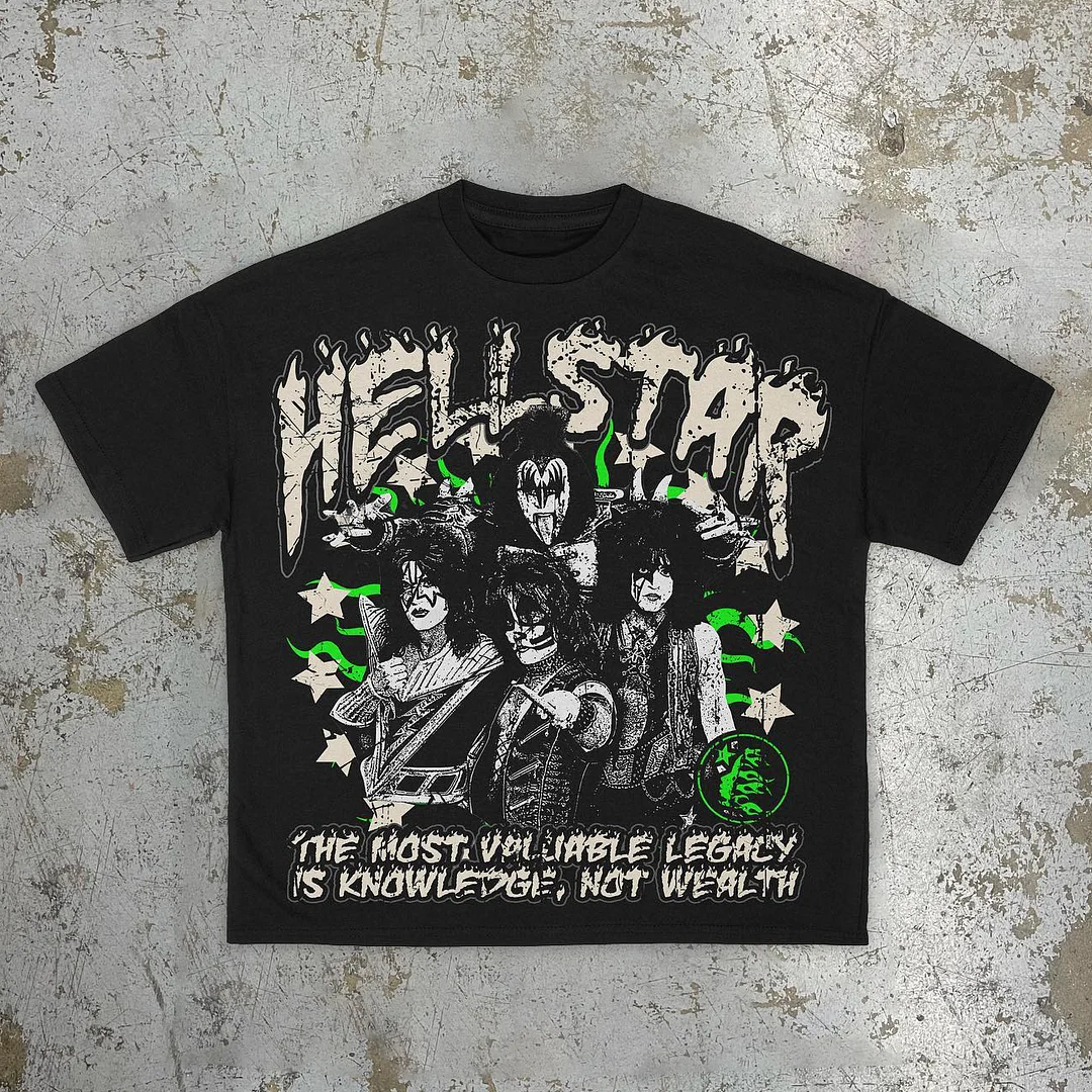 Street retro hip-hop fashion brand short-sleeved T-shirt