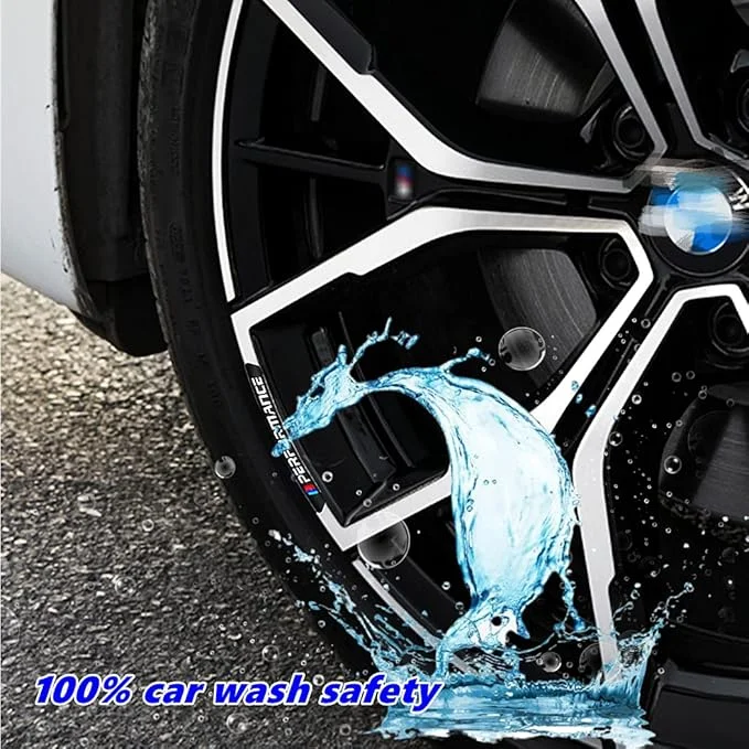 Car hub modified metal car label(4PCS)