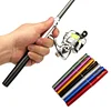 Outdoor Portable Mini Telescopic Pen Shape Fishing Rod with Metal Spinning Wheel