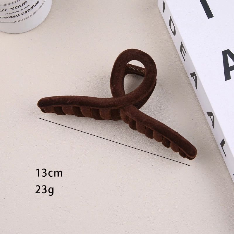 Women’s Retro Solid Color Plastic Hair Claws