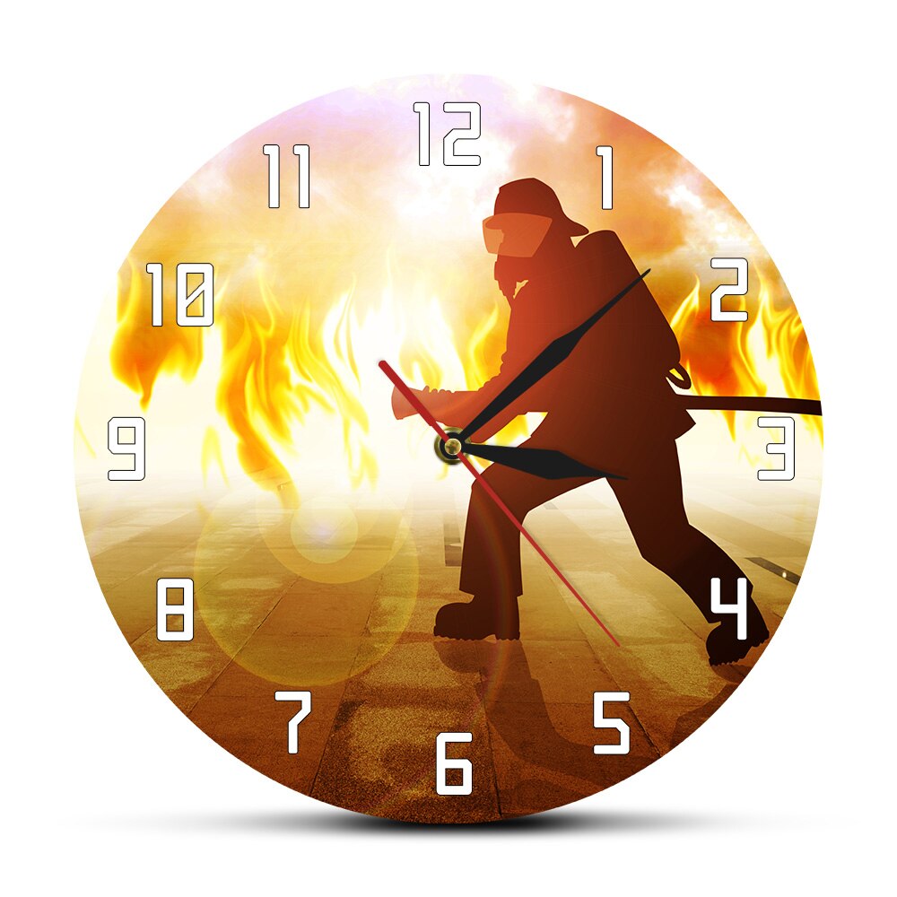 

Custom Firefighter - Frameless Acrylic Wall Clock, 501 Original