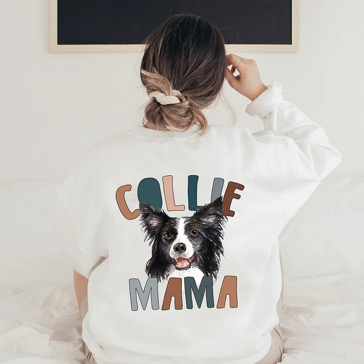 Custom Pet Photo Shirt Dog Mom Sweatshirt T-shirt Hoodie