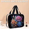 DIY Blume Diamant Kunst Strass Make-up Tasche Transparent PVC Aufbewahrungspack Geschenk