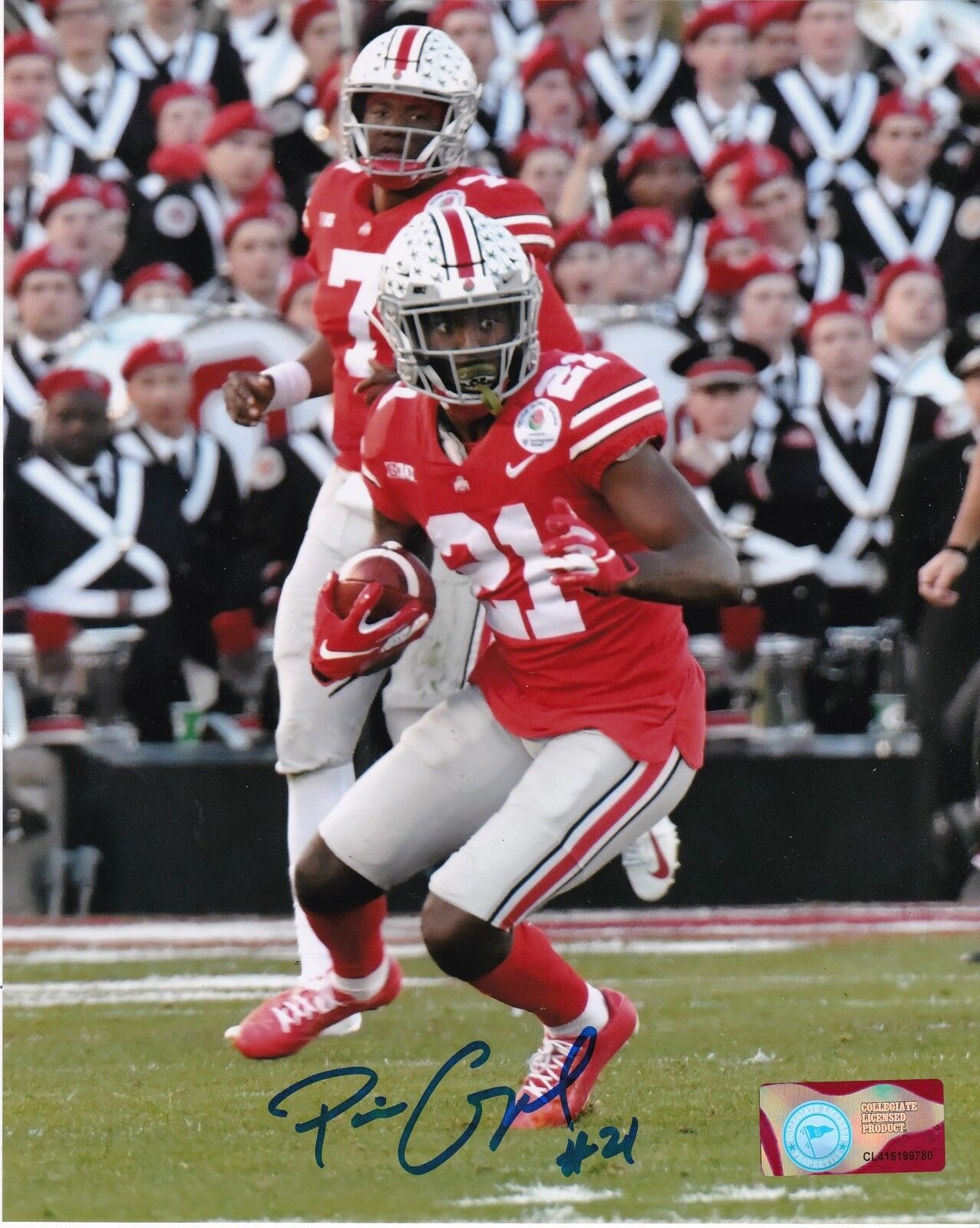 PARRIS CAMPBELL OHIO STATE BUCKEYES ACTION SIGNED 8x10