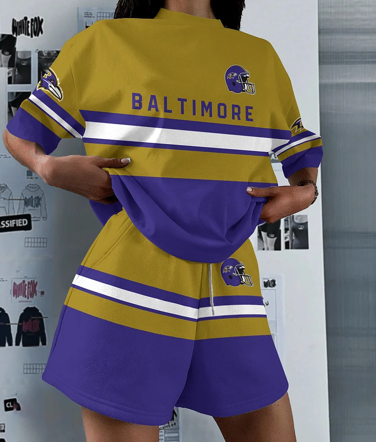 Baltimore Ravens Limited Edition Top And Shorts Two-Piece Suits