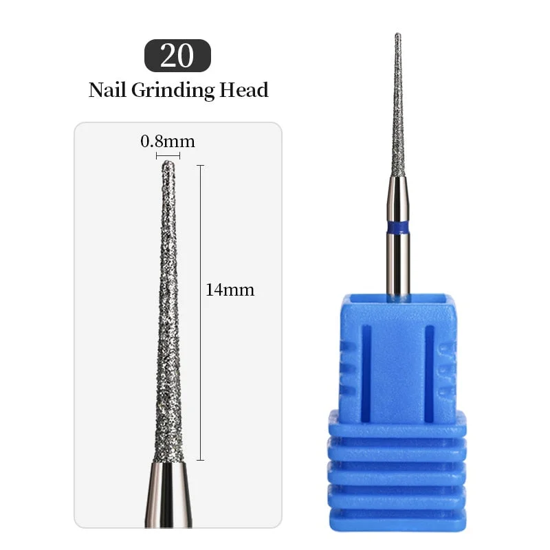 1Pcs Mini Carbite Dimond Nail Drill Bits Manicure Drill For Milling Cutter Electric Machine Nail Files Buffer Nail Art Equipment-Nail Inspo
