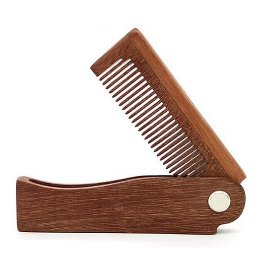 wooden hair comb