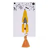 Small Craft Scissors with Tassel Mini Thread Snips Spring Loaded Design for Cross Stitch Embroidery Needlework Accessories