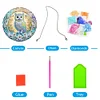 DIY Crystal Diamond Painting Double Sided Effect  Owl Pendant Home Garden Hanging Kit