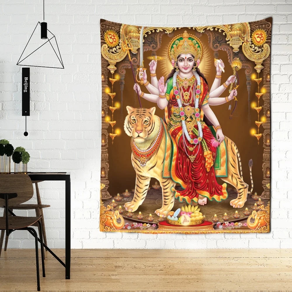 Elephant Indian Mandala Tapestries Multiple Sizes Wall Hanging Ganesha Tapestry Walls Decor Polyester Fabric Home Decor