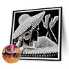 (4er Pack) Elegante Dame - Speziell geformtes Diamond Painting - 30*30cm
