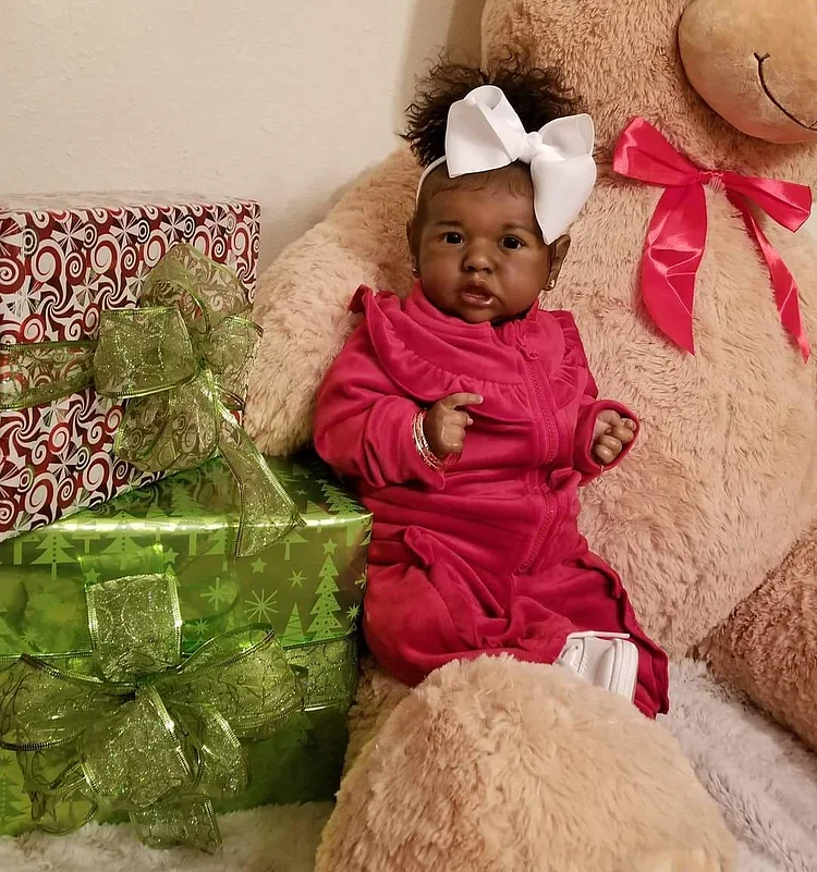  [Reborns Gift for Sale] Black Silicone 20'' Brandi Truly African American Reborn Toddler Baby Doll Girl - Reborndollsshop®-Reborndollsshop®