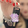 8Pcs DIY Calf Double Sided Special Shaped Diamond Painting Keychains