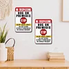 2pcs - No Trespassing Dog - Vintage Metal Signs(8*12Inch/12*16Inch) - Warning