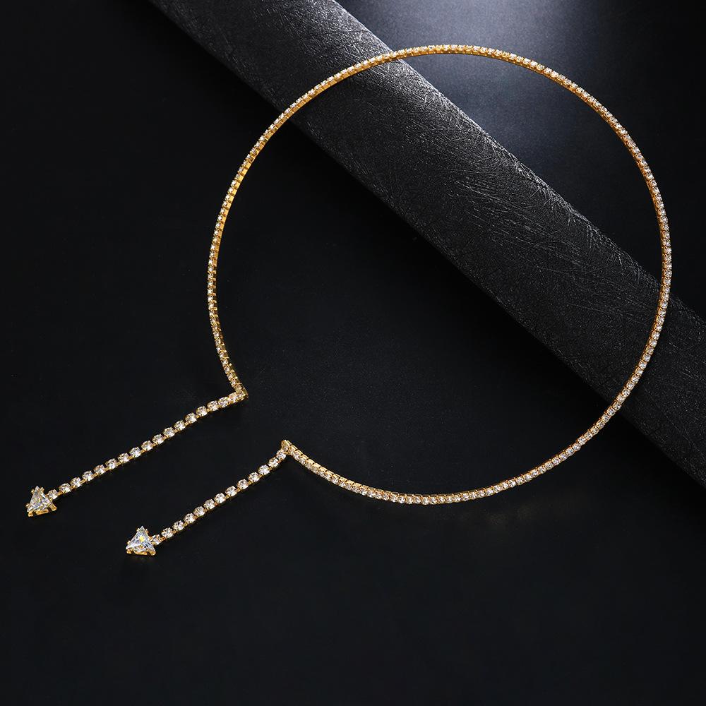 Rhinestone Choker Women Necklace for Dinner Jewelry | Oxredo Shop Ramadan Sale