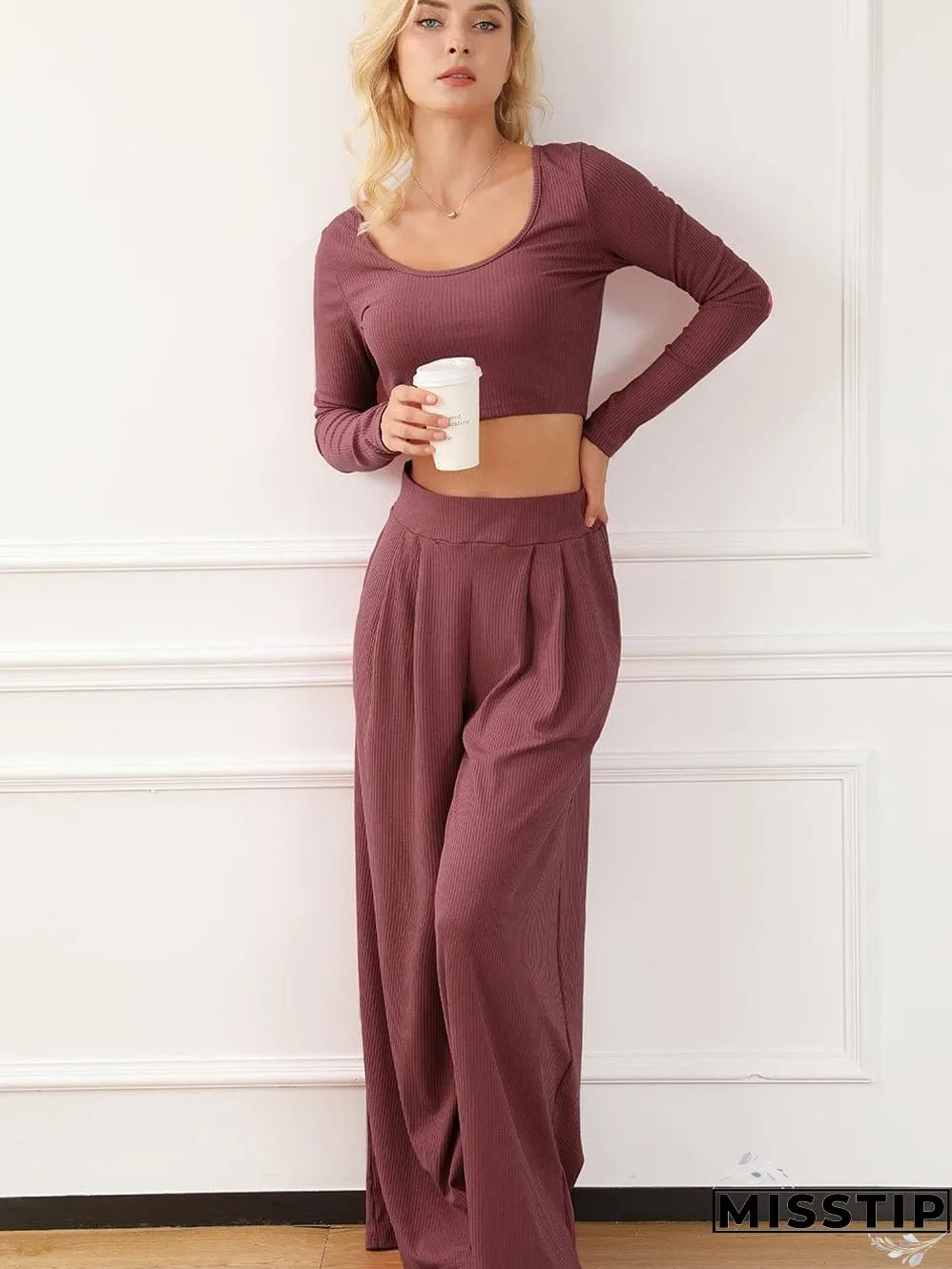 Comfortable Knit Set: Perfect for Lounging or Going Out