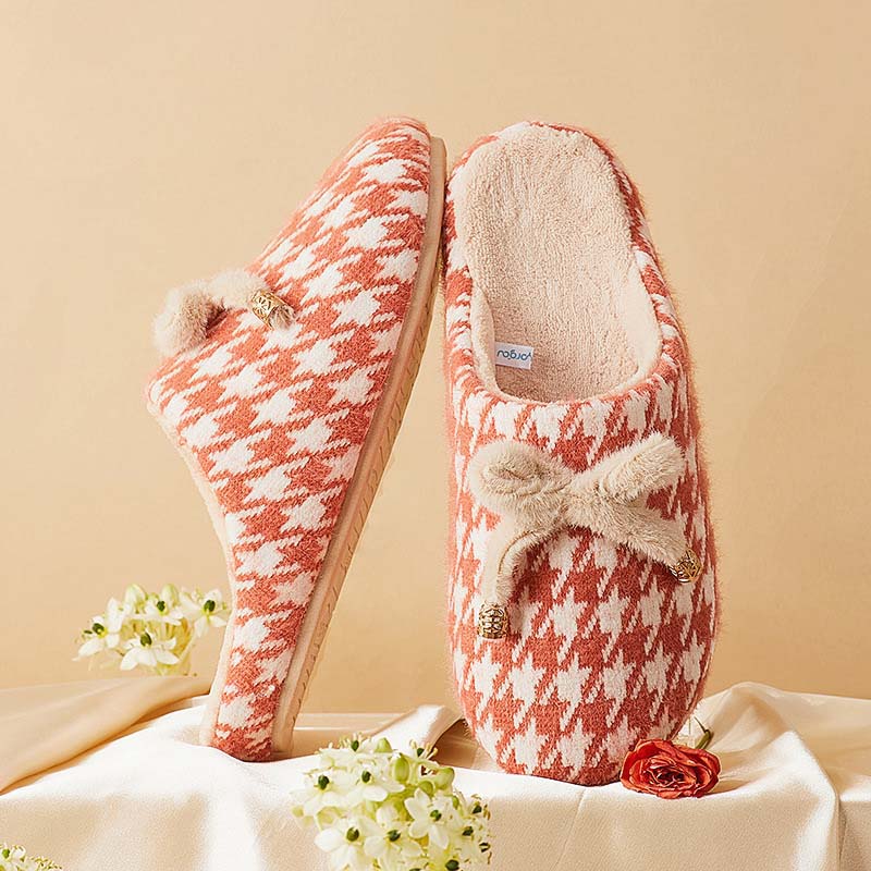 Letclo™  New Indoor Non-slip Plus Velvet Warm Couple Soft-soled Cotton Slippers letclo Letclo
