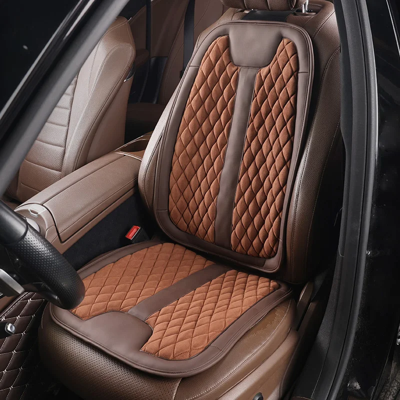 Car Seat Cushion Deerskin Car Winter Short Plush Seat Cushion Seat Headrest