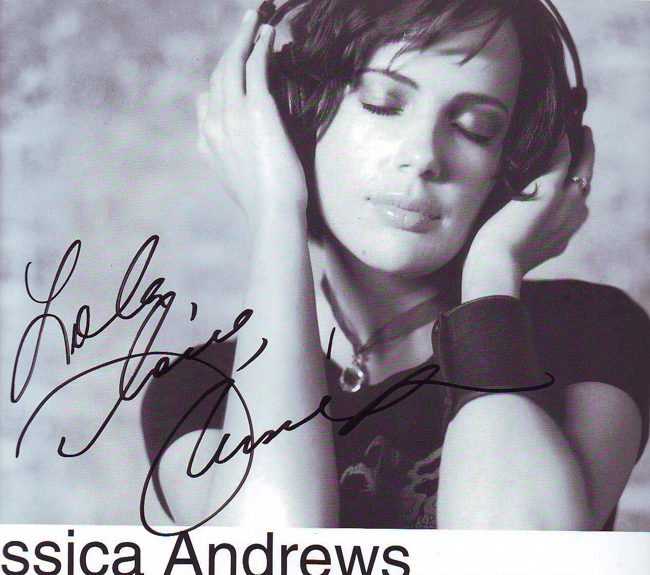 Jessica Andrews (20x25 cm) Original Autographed Photo Poster painting