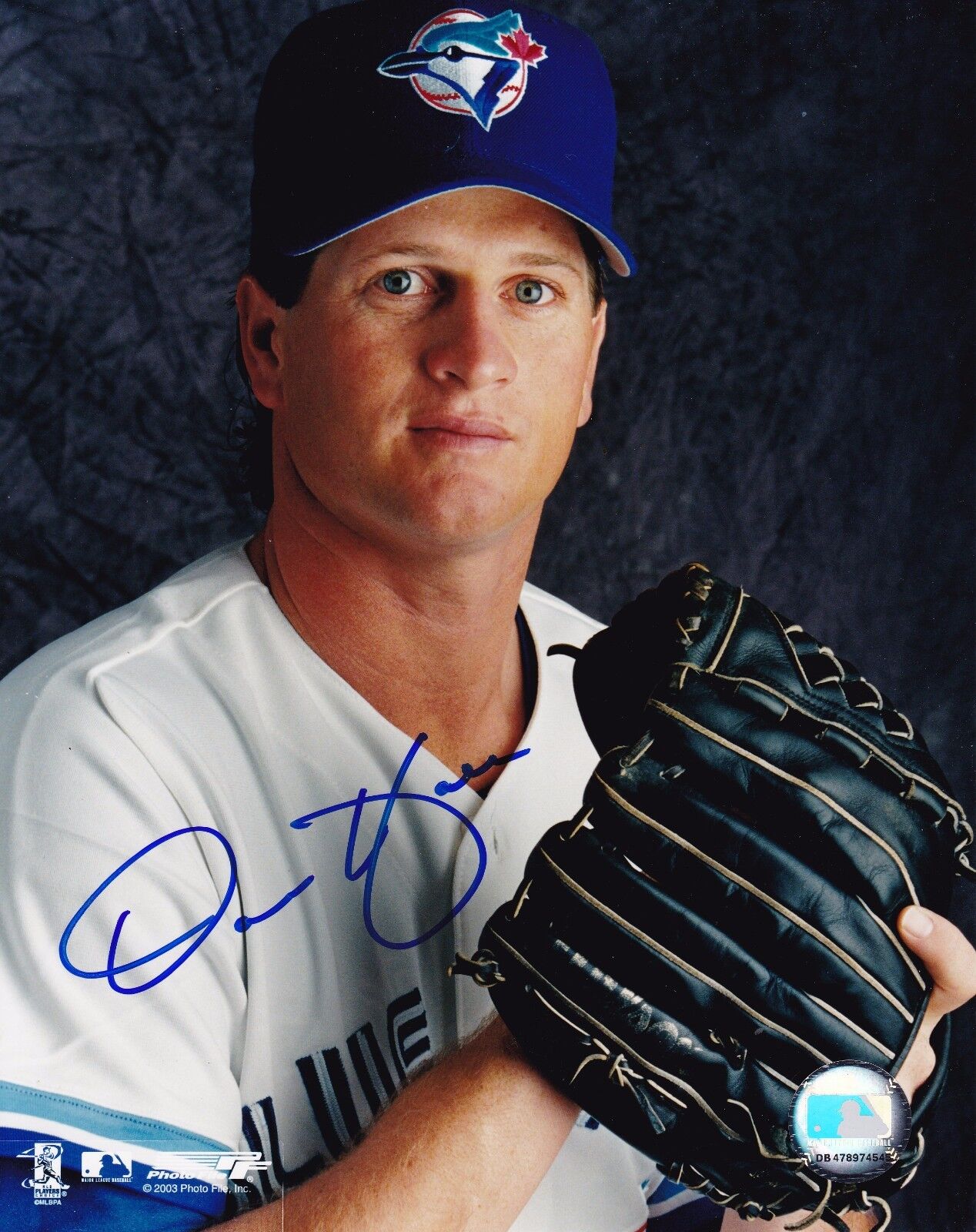 Darren Hall Autographed 8x10 Toronto Blue Jays#4