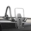 Powerful Suction Cup Phone Holder with Adjustable Flexible Tube Gooseneck Mobile Phones Stand Non-Slip Windshield Window Mobile Holders for Car Truck Compatible (Grey)