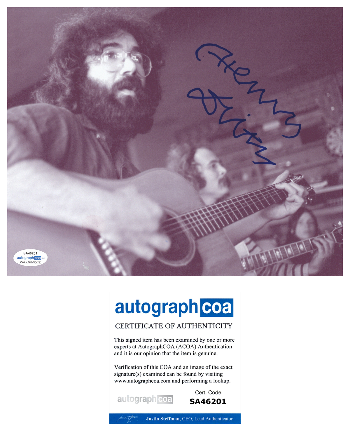 Henry Diltz Signed 8x10 Photo Poster painting Jerry Garcia Grateful Dead Photo Poster paintinggrapher ACOA COA