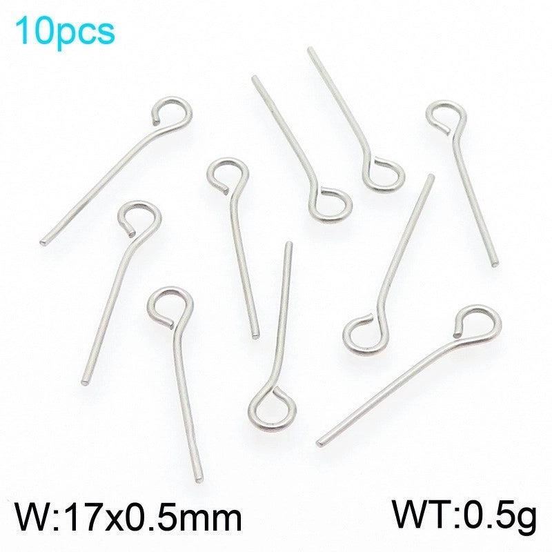 1 Piece Stainless Steel 18K Gold Plated Solid Color