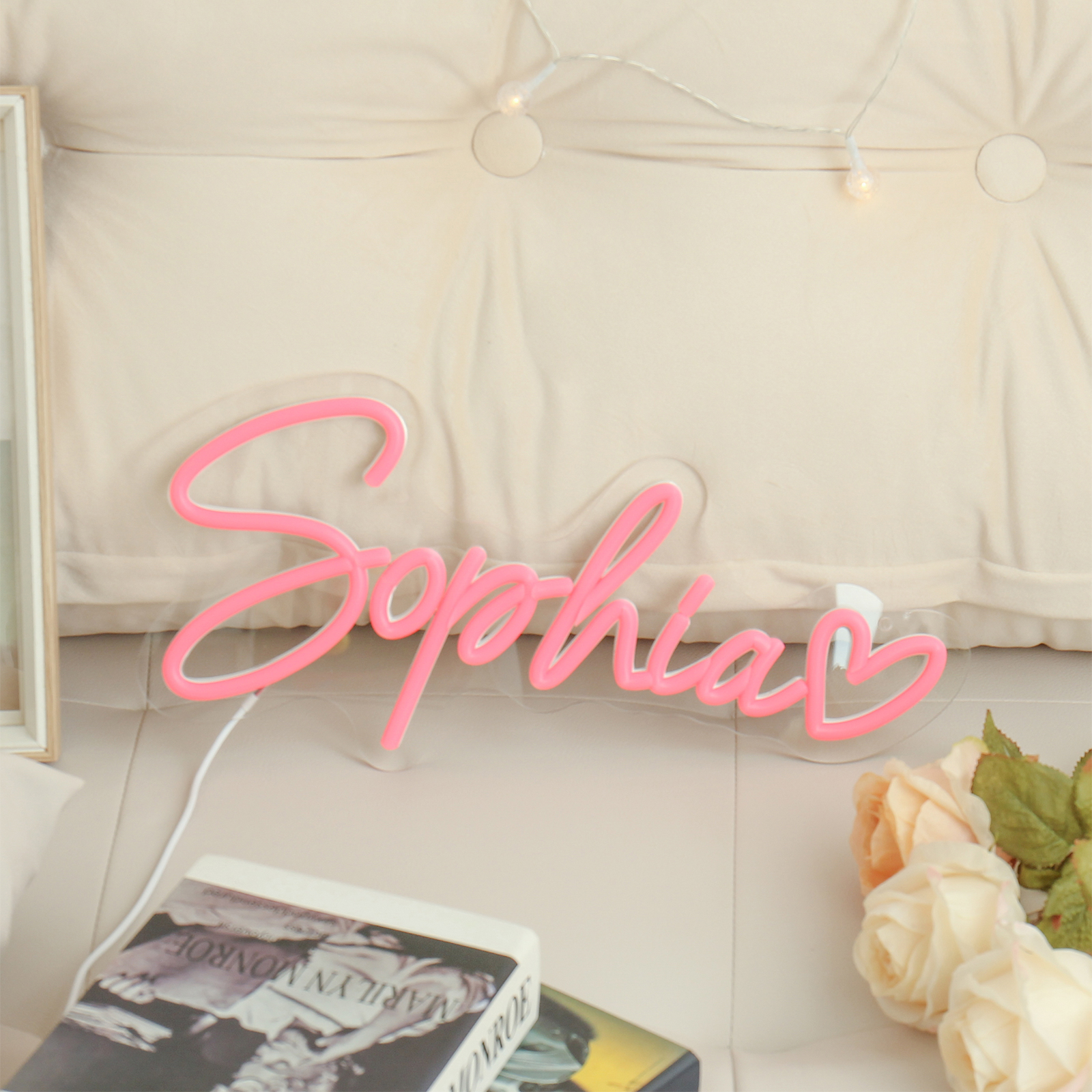 Lampada Nome luce al neon 1 nome personalizzabile per decorazione a casa