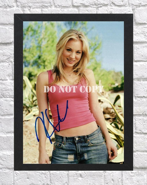 Kaley Cuoco The Big Bang Theory Signed Autographed Photo Poster painting Poster 3 A4 8.3x11.7