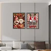 【2 pi&egrave;ces/paquet】-No&euml;l gnome-plein rond diamant peinture-30 * 40cm