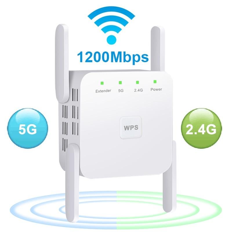 5G/2.4G WiFi Repeater Wireless Wifi Extender 1200Mbps