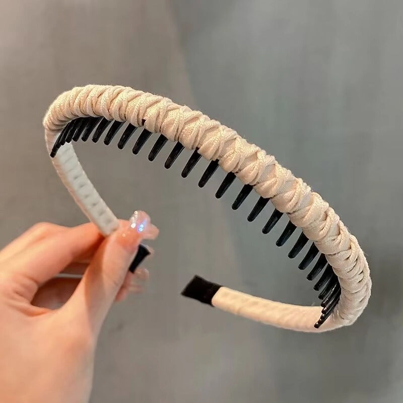 Women’s Minimalist Classic Style Solid Color Cloth Hair Band