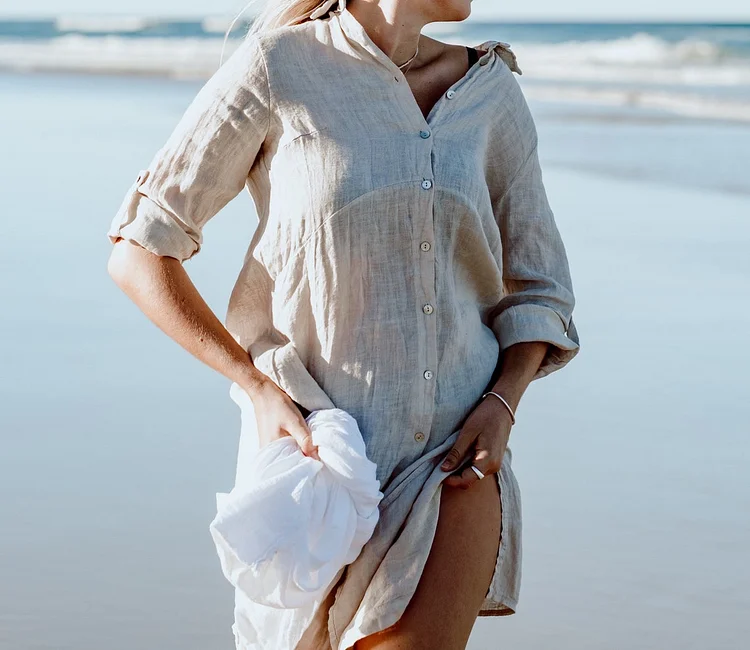 Linen Shirt Dress