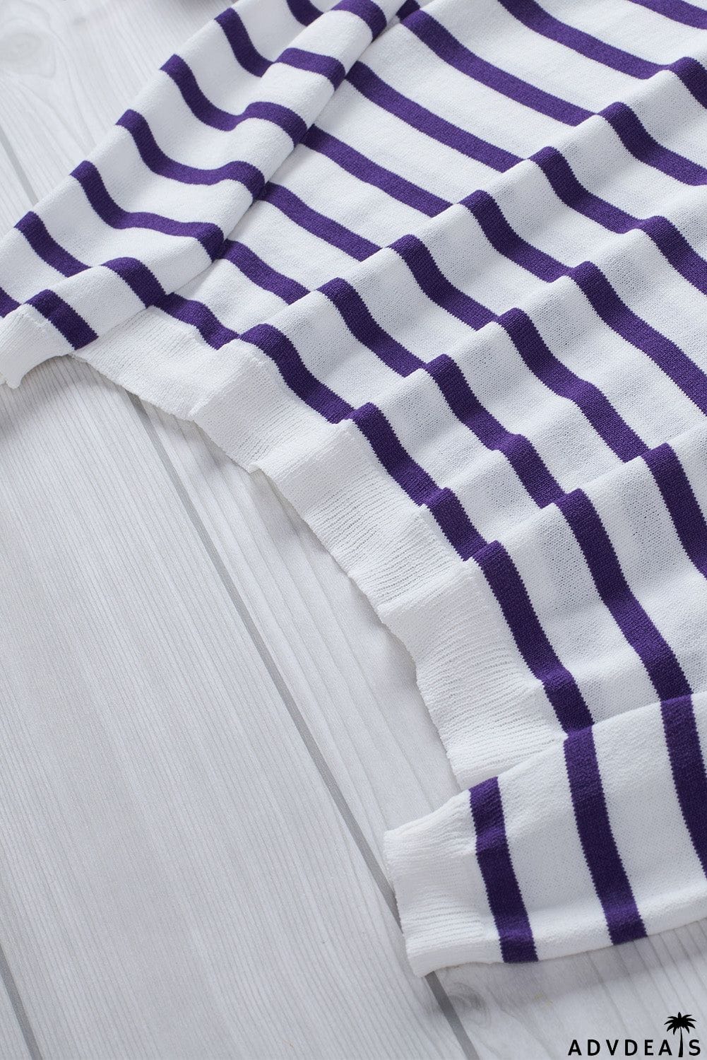 Striped V Neck Sweater