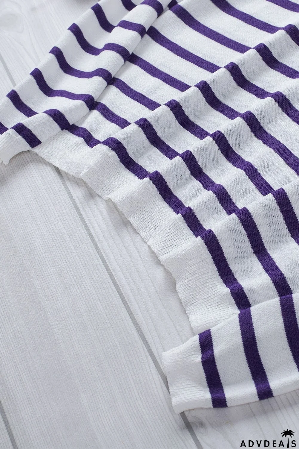 Striped V Neck Sweater