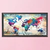World Map-11CT Stamped Cross Stitch Kit(85*40cm)