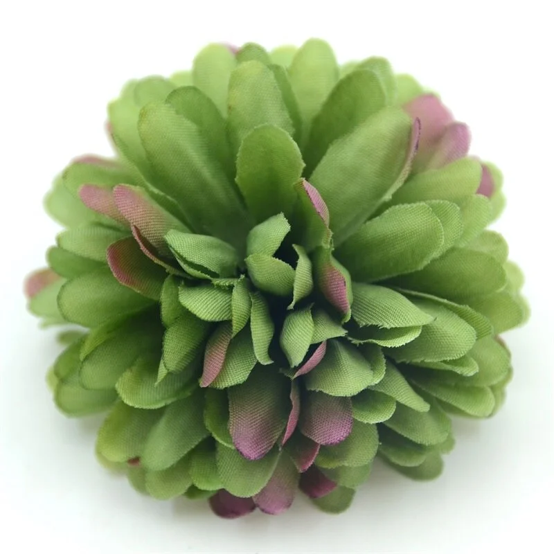 20pcs/lot 7cm Chrysanthemum Silk Artificial Flower Head Hydrangea Flowers Home Wedding Decoration Candy Gift Box DIY Accessories