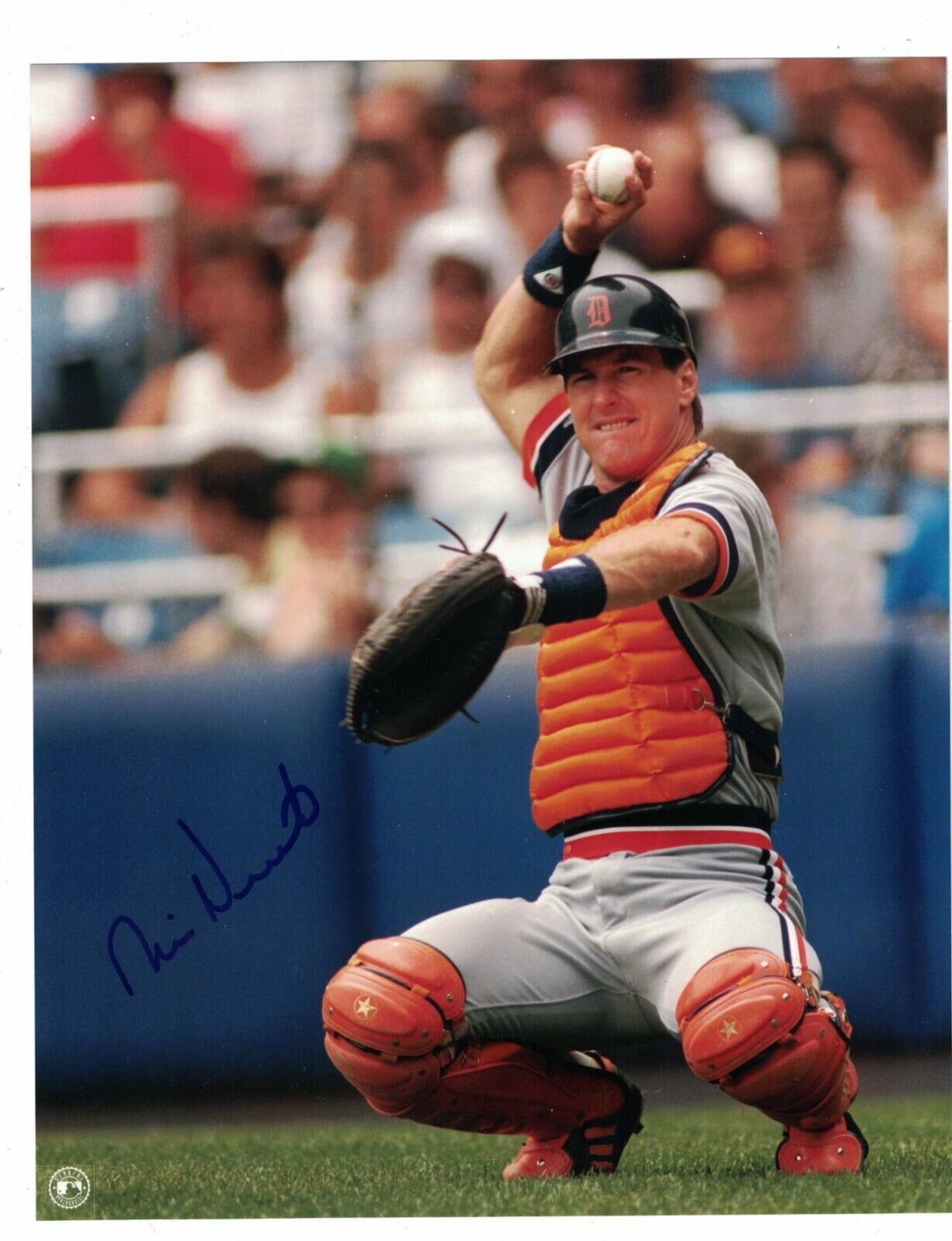 Mike Heath Detroit Tigers Signed 8x10 Photo Poster painting W/Our COA LML136