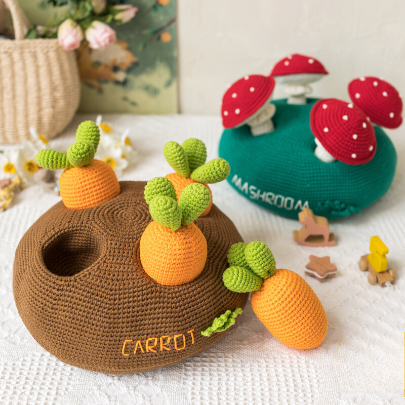 Hand-Craft Crochet DIY Kit - Yarn Knitting Baby Toy Set