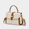 Stylish Dual Colors Leather Women's Shoulder Bag