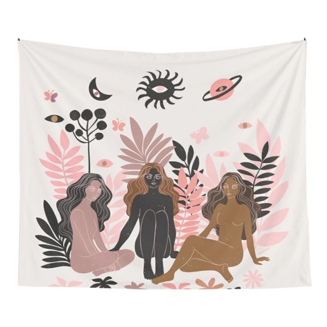 

Wall Tapestry - Sun And Moon Flower Woman-150*130cm, 501 Original