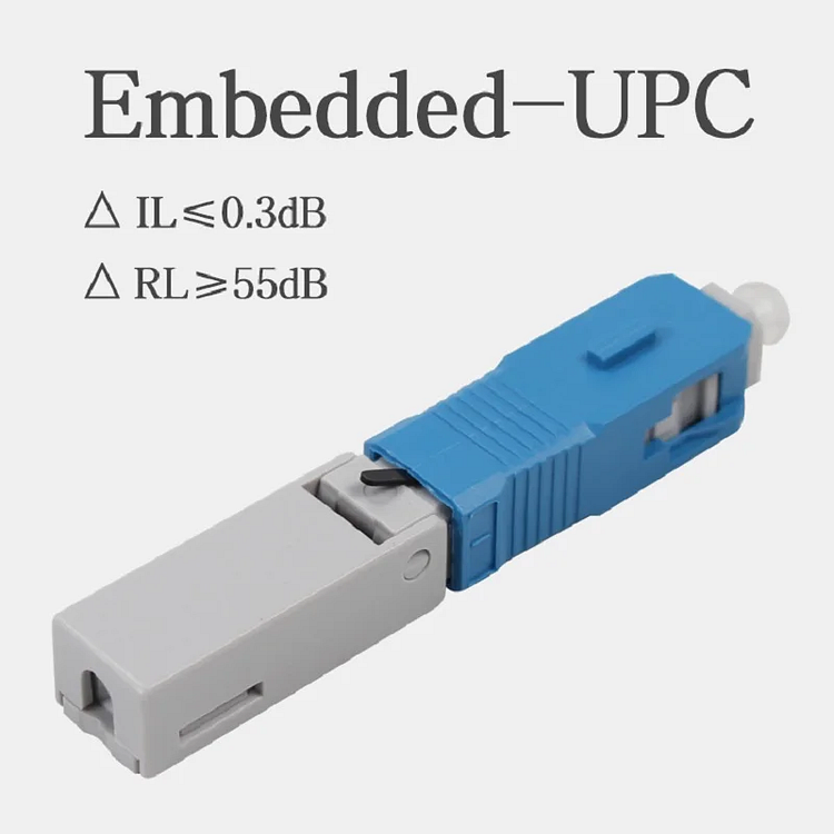 100PC SC UPC-1803 FTTH SC Embedded Optical Fiber Fast connector single-mode Compatible with standard SC Cold Splice Connectors
