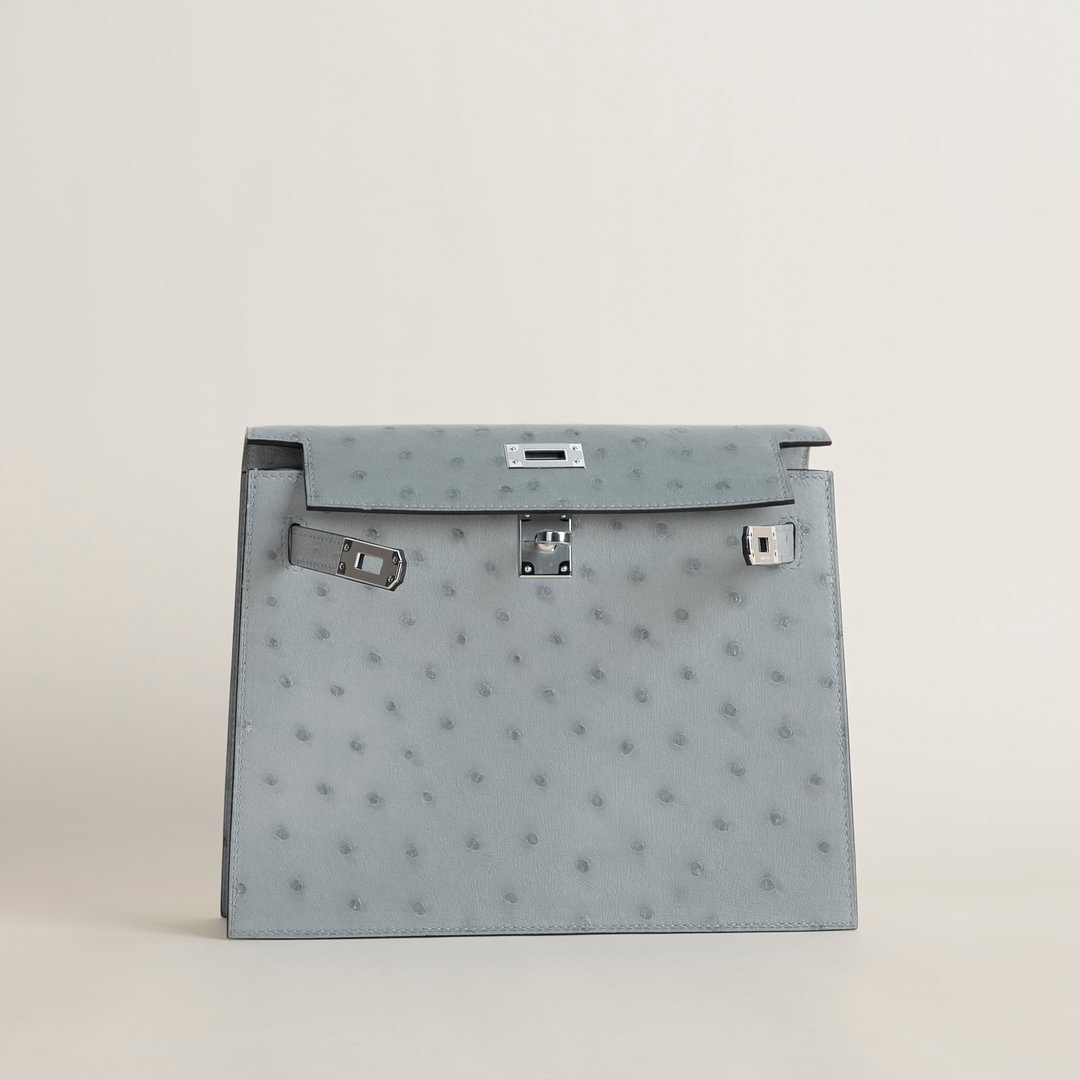 Kelly Danse Ostrich 8U Blue Glacier PHW