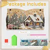 Snow Cabin DIY Pearl Diamond Painting PU Cover Tissue Holder Kit Pearl Art Painting Decoration for Home & Gifts