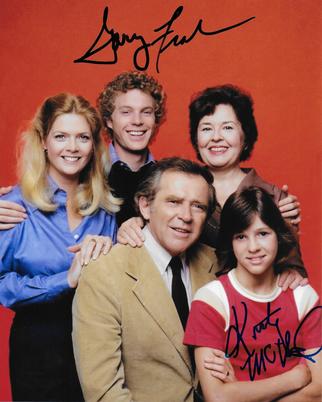 Gary Frank and Kristy McNichol Family Original Autographed 8x10 Photo Poster painting #8