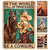 4pcs - Cowboy Girls - Vintage Metal Signs(8*12Inch/12*16Inch)