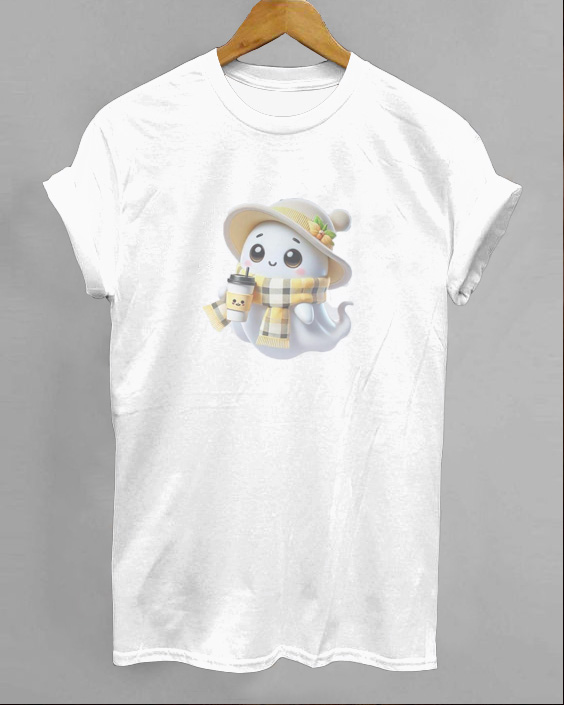 Halloween Cute Printed Round Neck T-Shirt