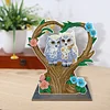 DIY Winter Owl Diamond Painting Ornaments（Single-Sided）